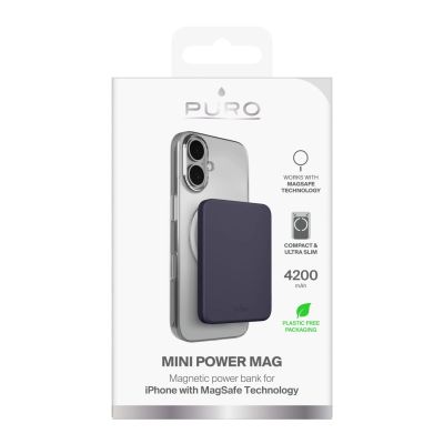2. Powerbank Puro 4200mAh ultracienki kompatybilny z MagSafe USB-C - szary