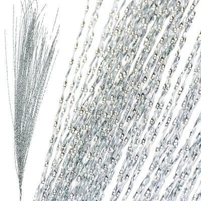 2. GAŁĄZKA DEKORACYJNA 117CM SREBRNA