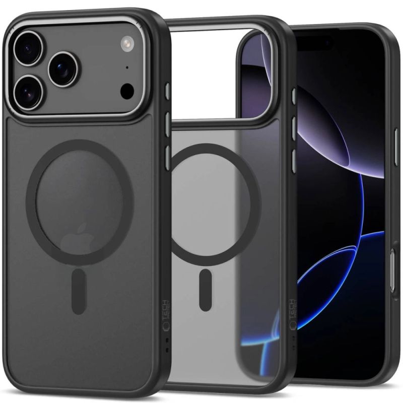 Etui Tech-Protect CamEdge MagSafe na iPhone 17 Pro - przezroczysto-matowe