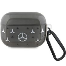 Etui Mercedes Large Star Pattern na AirPods Pro  - czarne