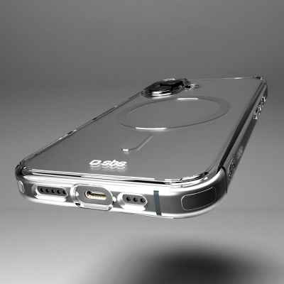 7. Etui SBS Extreme Mag D3O MagSafe do iPhone 16 - przezroczyste