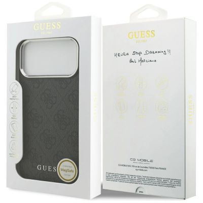 8. Etui Guess 4G Classic Logo MagSafe na iPhone 17 Pro Max - czarne