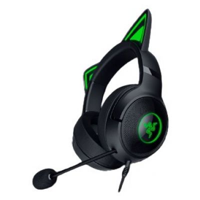 6. Zestaw słuchawkowy Razer Kraken Kitty V2 Mikrofon przewodowy nauszny z redukcją szumów