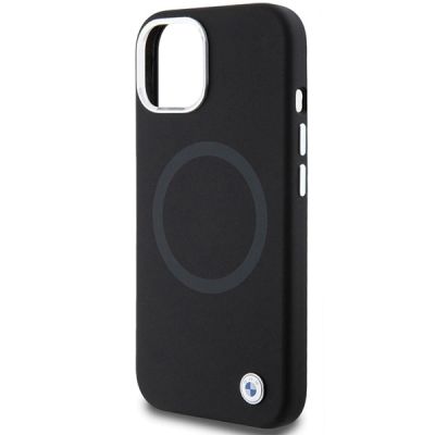 6. Etui BMW Signature Liquid Silicone MagSafe na iPhone 15 - czarne