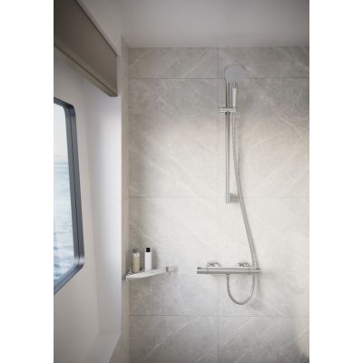 6. BATH SHELF ADDSTORIS Q HANSGROHE CHROME