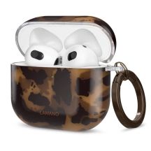 Etui Tech-Protect Lamano na AirPods 4 - brązowo-czarne