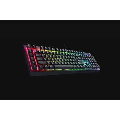 6. Razer BlackWidow V4 X. Tastatur Formfaktor: Volle Größe (100%), Geräteschnittstelle: USB, Tastatur-Switch: Mechanischer Switch. Typ der Hintergrundbeleuchtung: RGB-LED. Empfohlene Nutzung: Gaming. Produktfarbe: Schwarz
