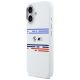 2. Etui BMW M Silicon Horizontal Line MagSafe na iPhone 17- białe