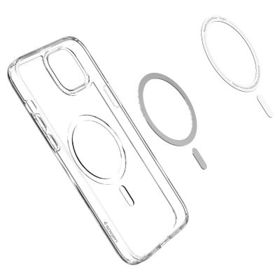 5. Etui Spigen Ultra Hybrid Mag z MagSafe na iPhone 14 Plus - przezroczysto-czarne