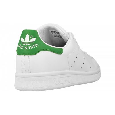 Dziecięce buty lifestyle inspirowane obuwiem tenisowym Stan Smith, kolor biały, skóra naturalna i syntetyczna
