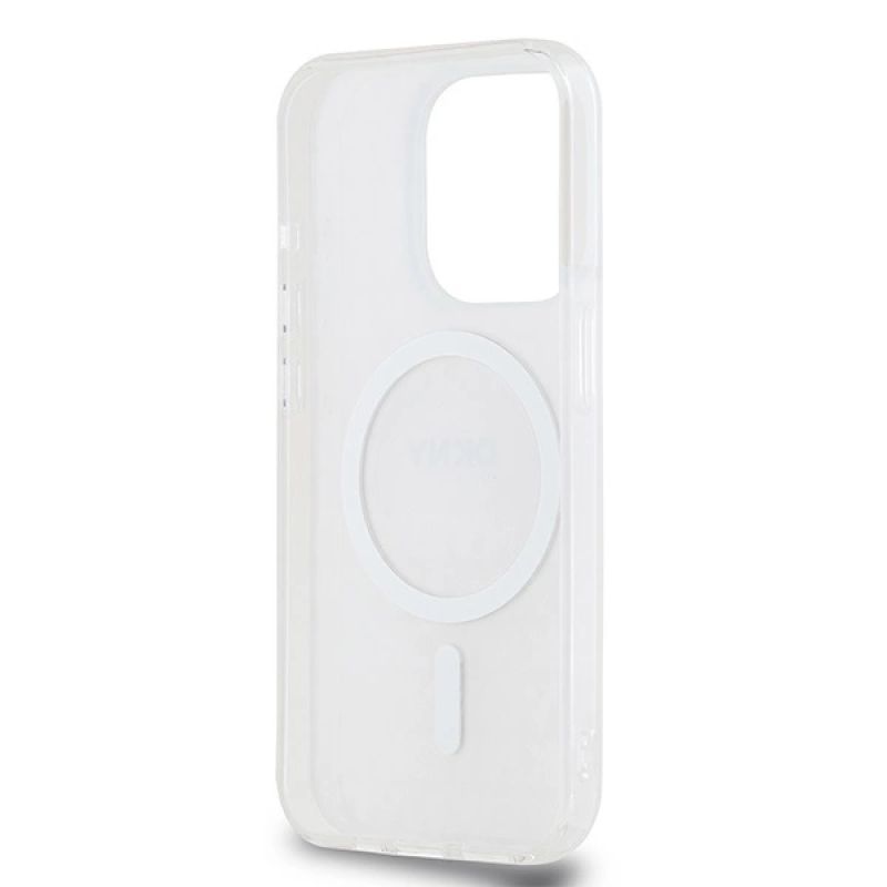 7. Etui DKNY IML Mono & Stripe MagSafe na iPhone 13 Pro / 13 - różowe