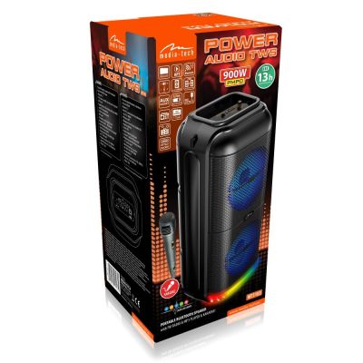 5. MEDIA-TECH PRZENOŚNY GŁOŚNIK BLUETOOTH 5.3 BT POWER AUDIO DISCO