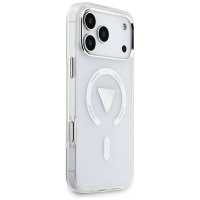 4. Etui Guess IML Gradient Triangle Logo MagSafe na iPhone 17 Pro Max - przezroczyste