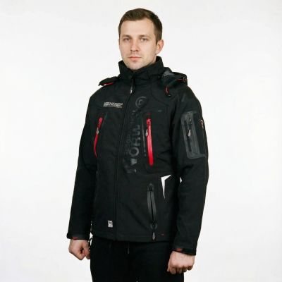22. Kurtka Geographical Norway Techno Softshell  M WU6068-GN-BLACK