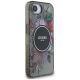 4. Etui Guess IML Flowers MagSafe na iPhone 16e - czarne
