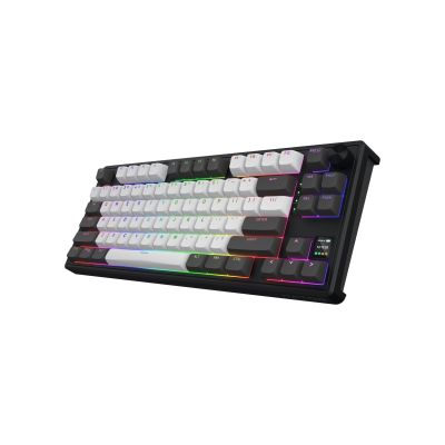 3. HATOR Skyfall Pro Wireless 80 klawiatura Gaming USB + RF Wireless + Bluetooth QWERTY US English Czarny, Szary
