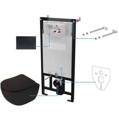 Zestaw WC podtynkowy 6 w 1