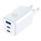 2. Ładowarka sieciowa USB-C USB-A 3mk Hyper GaN PD Charger 65W™ - biała