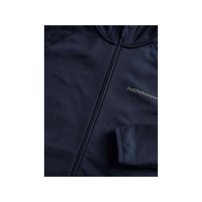 10. Bluza Peak Performance W Chill Light Zip Hood - granatowy