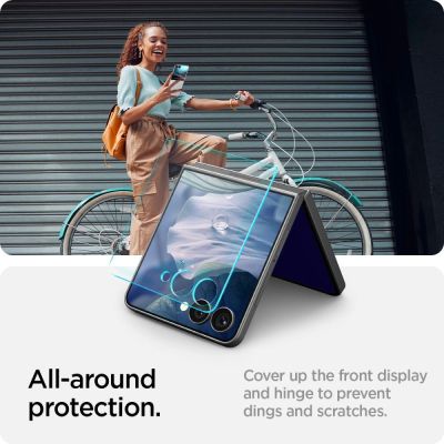 11. Szkło hartowane Spigen Glas.TR EZ Fit HD 2-pack na Samsung Galaxy Z Flip 7 - przezroczyste