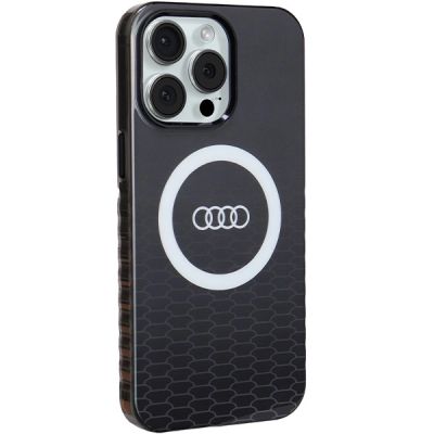 6. Etui Audi IML Big Logo MagSafe na iPhone 15 Pro Max - czarne