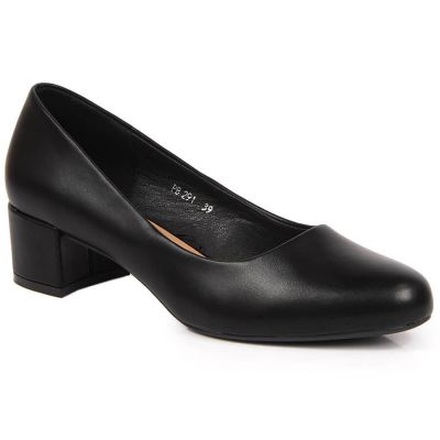 14. Czółenka na klocku czarne W Sergio Leone