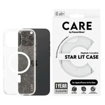 Etui CARE by PanzerGlass Flagship Star Lit Case z MagSafe na iPhone 16 Pro Max - białe