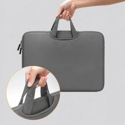 6. Torba na laptop Wozinsky WNT-15G 15.6" z chowaną rączką neoprenowa - szara