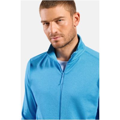 Bluza rozpinana męska Odlo GRID FLEECE Mid layer full zip niebieska
