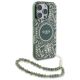 3. Etui Guess IML Flowers Allover Electro With Pearl Strap MagSafe na iPhone 16 Pro Max - zielone
