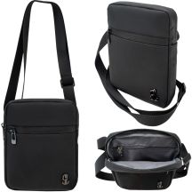 SASZETKA NA RAMIĘ P8312-0 PU CZARNA SEMI LINE