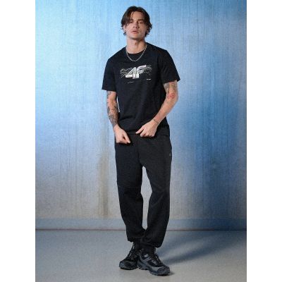 3. T-shirt regular z nadrukiem męski 4F 4FRSS26TTSHM3662-20S
