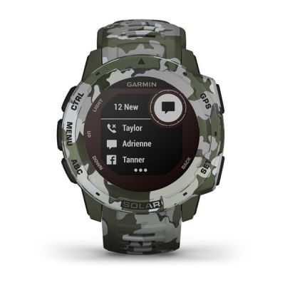 8. Zegarek Garmin Instinct Solar Camo Zielony (010-02293-06)