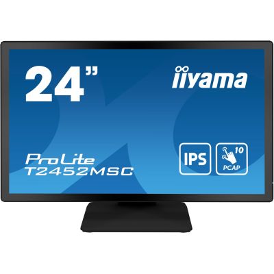 19. Monitor komputerowy iiyama ProLite T2452MSC-B1 23.8 cali 1920 x 1080 px Full HD LCD Ekran dotykowy Czarny