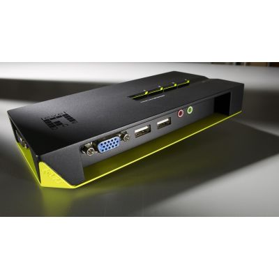 3. LevelOne KVM-0421 przełącznik KVM Czarny, Zielony
