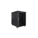 6. Szafa instalacyjna rack stojąca 19" 15U 600x800 czarna drzwi szklane LCD Lanberg (Flat Pack) V2