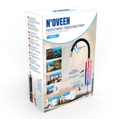 6. Przepływowy podgrzewacz wody nablatowy NOVEEN IWH955