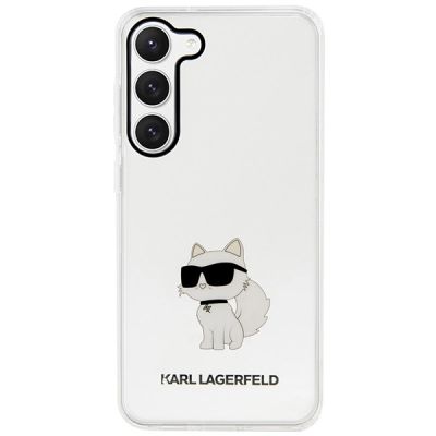 3. Etui Karl Lagerfeld Ikonik Choupette na Samsung Galaxy S23 - przezroczyste