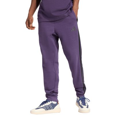 7. Spodnie męskie adidas Essentials 3-Stripes Fleece fioletowe JX0750