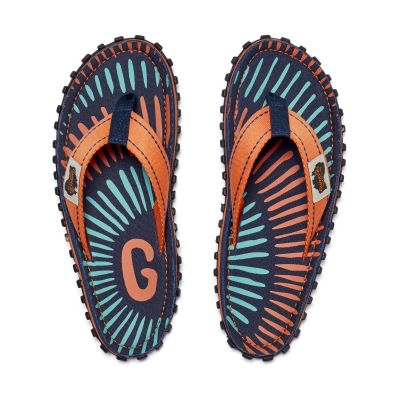Gumbies japonki unisex ISLANDER FLIP-FLOP TANGERINE BURST