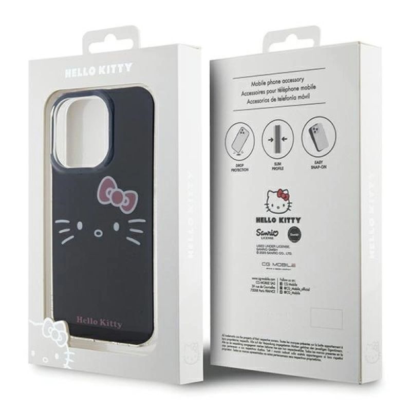 8. Etui Hello Kitty IML Kitty Face na iPhone 14 Pro Max - czarne