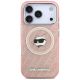 3. Etui Karl Lagerfeld IML Choupette Head Logo MagSafe na iPhone 17 Pro Max - różowe