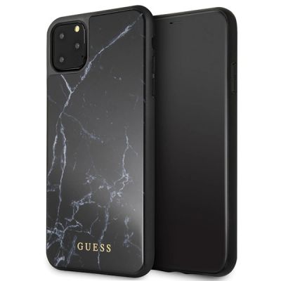 Etui Guess Marble na iPhone 11 Pro Max - czarne
