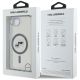 8. Etui Karl Lagerfeld IML Metal Karl & Choupette Heads MagSafe na iPhone 16e - czarne