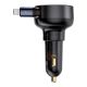 5. Ładowarka samochodowa Baseus Enjoyment Pro USB-C (żeńskie) / Lightning (męski) 60W - czarna