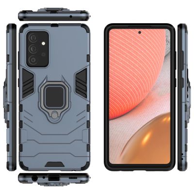 3. Ring Armor pancerne hybrydowe etui pokrowiec + magnetyczny uchwyt Samsung Galaxy A72 4G niebieski