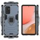 3. Ring Armor pancerne hybrydowe etui pokrowiec + magnetyczny uchwyt Samsung Galaxy A72 4G niebieski