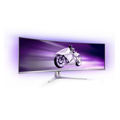 128. Philips Evnia 8000 49M2C8900/00 monitor komputerowy 124,2 cm (48.9") 5120 x 1440 px Dual QHD QDOLED Biały