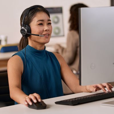 82. Słuchawki przewodowe HP Poly Mission 815 Monaural USB Wired Headset