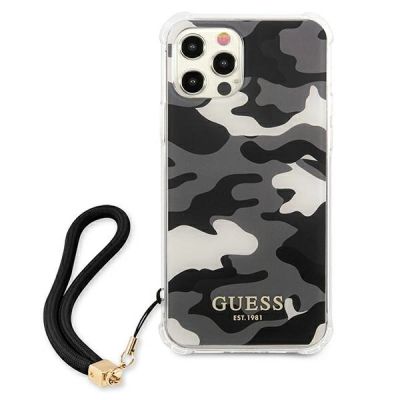 3. Etui Guess Camo Collection na iPhone 12 Pro Max - czarne